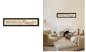 Trendy Decor 4U Home Is By Lauren Rader, Printed Wall Art, Ready to hang, Black Frame, 38" x 8"
